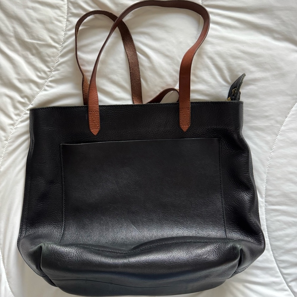Madewell Medium Zip Top Transport Tote